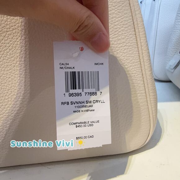 NWT COACH Savannah Small Carryall Leather Bag CAL54 Gold/Chalk - Picture 3 of 10